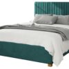 Aspire Grant Velvet Double Ottoman Bedframe - Emerald