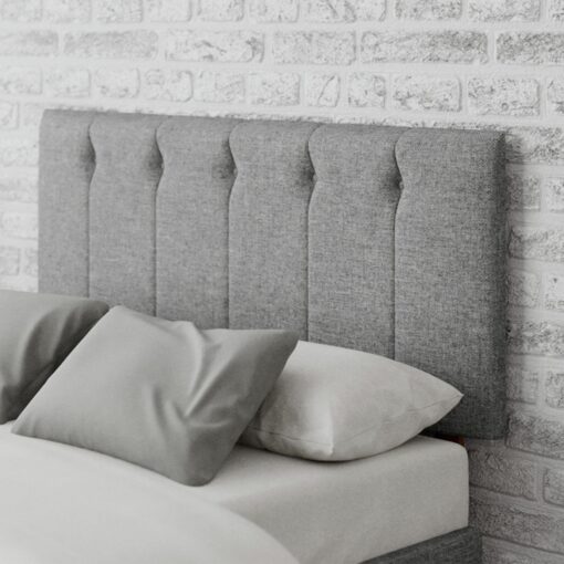 Aspire Hepburn Twill Double Headboard - Grey