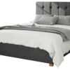 Aspire Hepburn Twill Double Ottoman Bedframe - Charcoal