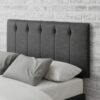 Aspire Hepburn Twill Kingsize Headboard - Charcoal