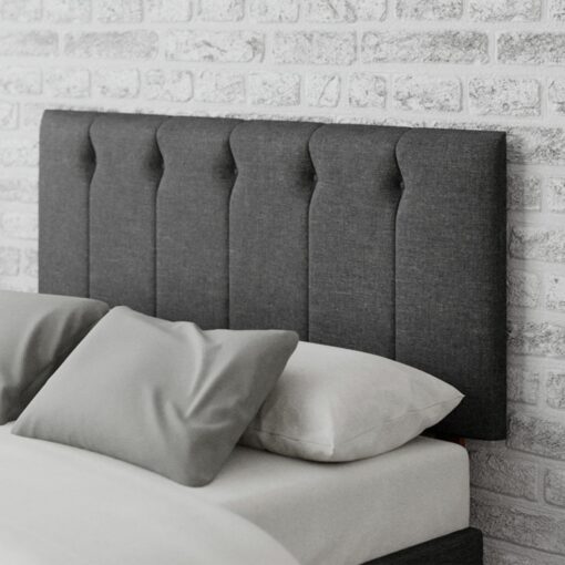 Aspire Hepburn Twill Superking Headboard - Charcoal