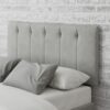 Aspire Hepburn Velvet Kingsize Headboard - Light Silver