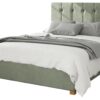 Aspire Hepburn Velvet Kingsize Ottoman Bedframe - Duck Egg