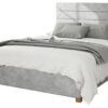 Aspire Kelly Linen Superking Ottoman Bedframe - Silver