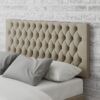 Aspire Monroe Linen Double Headboard - Natural