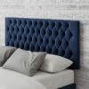 Aspire Monroe Velvet Kingsize Headboard - Navy