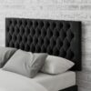 Aspire Monroe Velvet Superking Headboard - Ebony