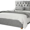 Aspire Olivier Twill Superking Ottoman Bedframe - Grey