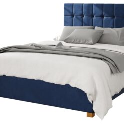 Aspire Sinatra Velvet Superking Ottoman Bedframe - Navy