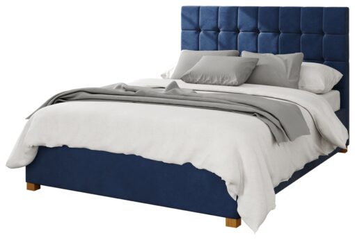 Aspire Sinatra Velvet Superking Ottoman Bedframe - Navy