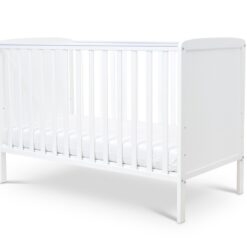 Baby Elegance Elle Cot and Mattress - White