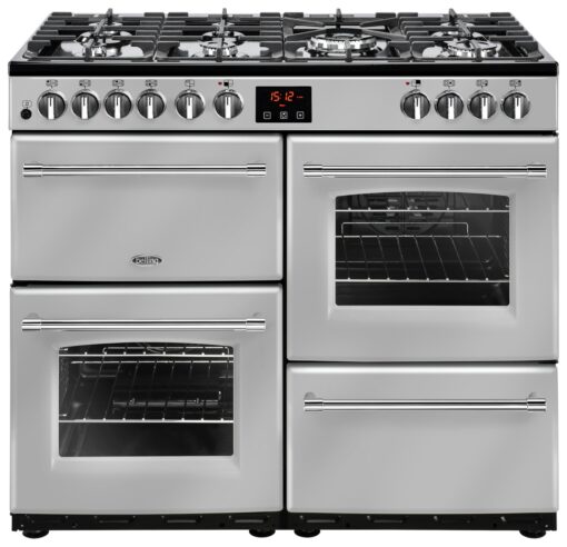 Belling 100DFT 100cm Dual Fuel Range Cooker - Silver