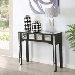 Beltsville 100cm Console Table For Living Room Furniture, Mirrored Hallway Table