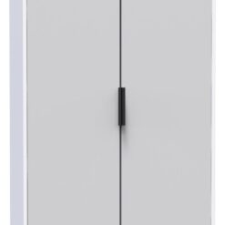 Bergen 2 Door Wardrobe - Grey & White