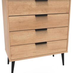 Bergen 4 Drawer Chest - Oak Effect