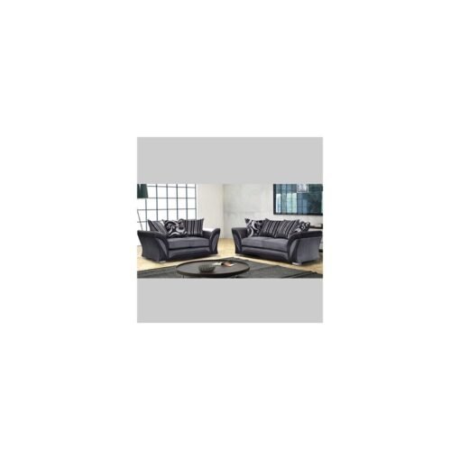 (Black Grey, 3+2 Seater Sofa ) Mario 3+2 Seater and Corner Bedroom Luxuries Sofa