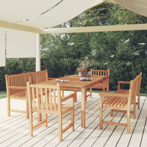 Bleecker Rectangular 5 - Piece 6 - Person 200Cm L Outdoor Table Set