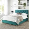 CL Boutique Velvet Double Ottoman Bedframe - Emerald