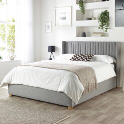 CL Soho Twill Superking Ottoman Bedframe - Grey