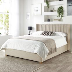 CL Soho Twill Superking Ottoman Bedframe - Natural