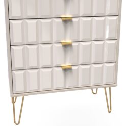 Calvello 4 Drawer Chest - Off White