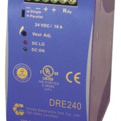 Chinfa DRE DIN Rail Power Supply, 230V ac ac Input, 24V dc dc Output, 10A Output, 240W