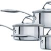 Circulon S Series 3 Piece Stainless Steel Pan Set - Metallic