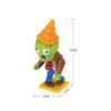 (Conehead Zombie, 300PCS) Vs Interactive Parentchild Boxed Educational Building Block Toy