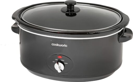 Cookworks 6.5L Slow Cooker - Black