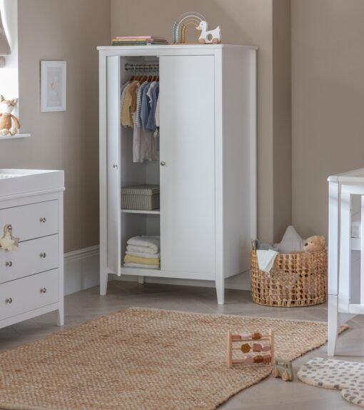 Cuggl Canterbury Nursery Wardrobe - White