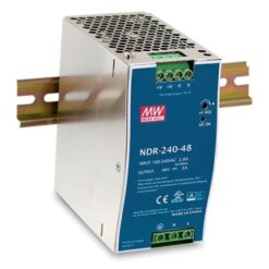 D-Link NDR-240 DIN Rail Power Supply, 90 → 264 and 127 → 370V ac, dc Input, 48V dc Output, 5A Output, 240W