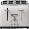 De'Longhi CTJ4003 Brillante 4 Slice Toaster - White