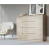 Double Down 4 Drawer 139Cm W Chest of Drawers