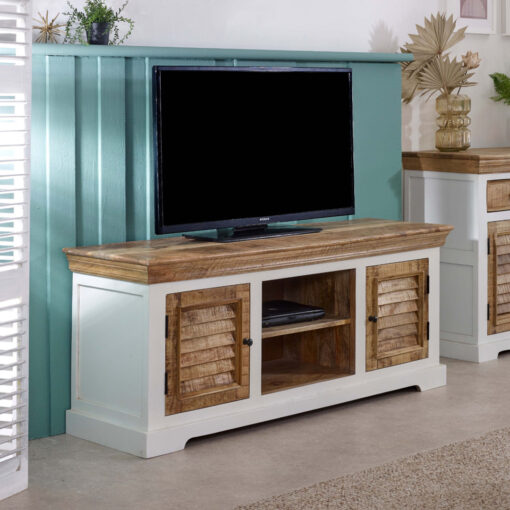 Dutson Solid Wood TV Stand for TVs up to 55"