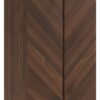 GFW Catania 2 Door 1 Drawer Wardrobe - Walnut