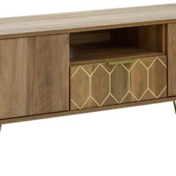 GFW Orleans 1 Drawer TV Unit - Mango Wood Effect