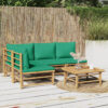 Glenoe Bamboo Wicker Seating Group with Cushions