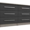 Grasmere 3 + 3 Drawer Chest - Dark Grey