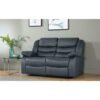 (Grey, 2 Seater only) ROMA 3 Plus 2 Seater Recliner Sofa, Bonded Leather