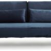 Habitat Andy Velvet 3 Seater Clic Clac Sofa Bed - Blue