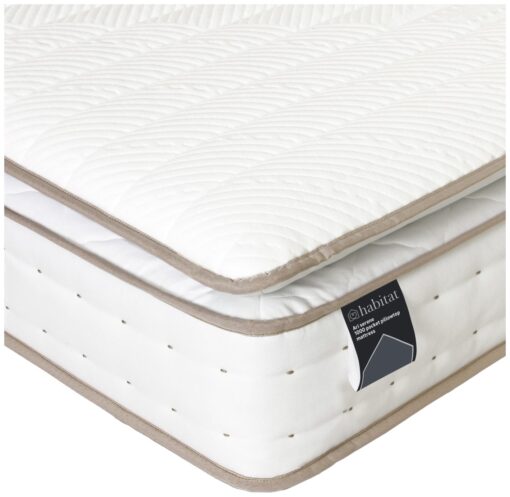 Habitat Ari Natural 1000 Pkt Pillowtop Mattress - Kingsize