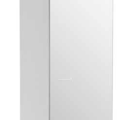 Habitat Atlas 1 Door Mirrored Tall Wardrobe - White