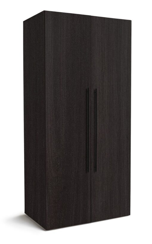 Habitat Atlas 2 Door Wardrobe - Black & Brown