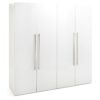 Habitat Atlas 4 Door Wardrobe - White Gloss