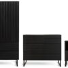 Habitat Cairo 3 Piece 2 Door Wardrobe Set - Black