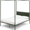 Habitat Damon 4 Poster Double Metal Bed Frame - Green