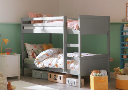 Habitat Detachable Bunk Bed and 2 Kids Mattresses - Grey