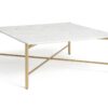 Habitat Elba Solid Marble Coffee Table - Brass