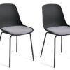 Habitat Eva Pair of Dining Chairs - Black