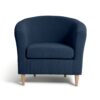 Habitat Fabric Tub Chair - Navy